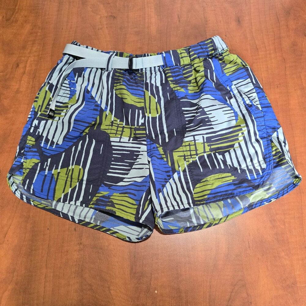 REI Co-op Mens Trailmade Amphib Multicolor 3 Pocket Belted Shorts S